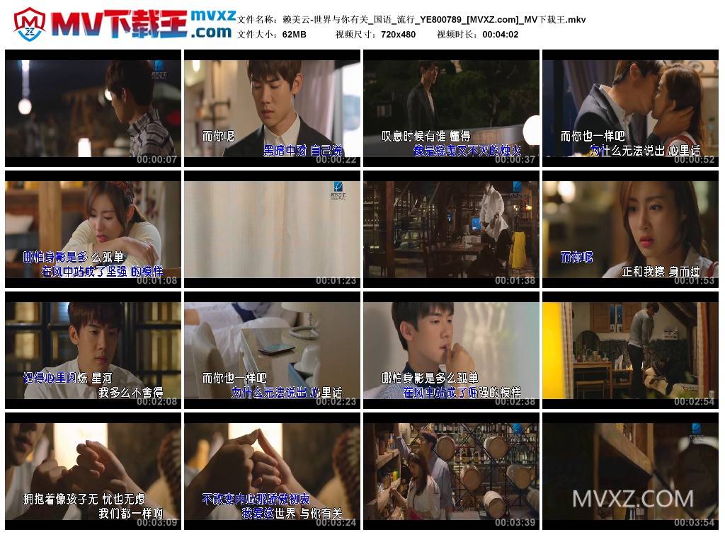 赖美云-世界与你有关_国语_流行_YE800789